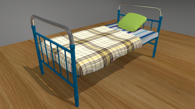 bed soviet 3D 모델 .c4d .max .obj .3ds .fbx .stl .blend 
