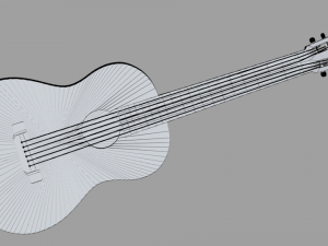 guitar Modelo 3D