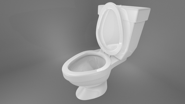 toilet 3D Model .c4d .max .obj .3ds .fbx .stl .blend 