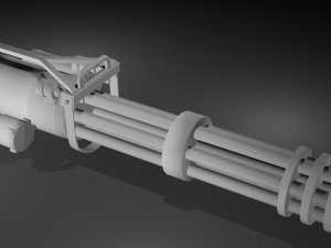 minigun Modelo 3D