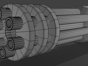 minigun Modelo 3D