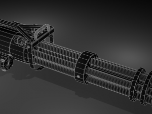 minigun Modelo 3D