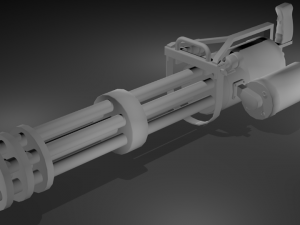 minigun Modelo 3D