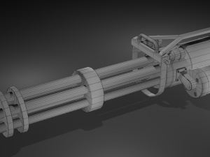 minigun Modelo 3D