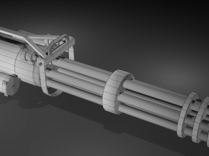 minigun Modelo 3D
