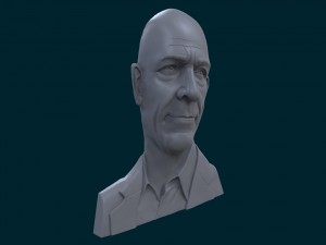 bas-relief of jonathan kimble simmons 3Dプリントモデル
