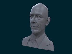 bas-relief of jonathan kimble simmons 3Dプリントモデル
