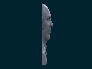 bas-relief of jonathan kimble simmons 3Dプリントモデル