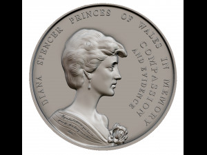 Lady DIANA SPENCER Princess 3D 3Dプリントモデル