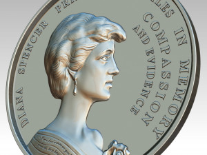 Lady DIANA SPENCER Princess 3D 3Dプリントモデル