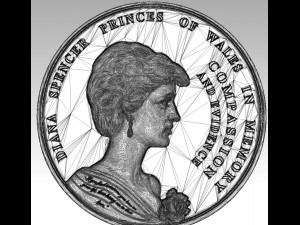 Lady DIANA SPENCER Princess 3D 3Dプリントモデル