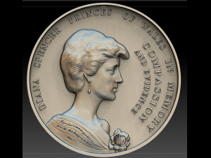 Lady DIANA SPENCER Princess 3D 3Dプリントモデル