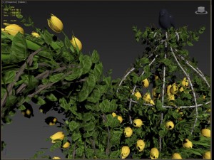 vase with flowers and wreath model 3D मॉडल