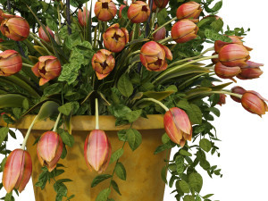vase with flowers and wreath 04 3D मॉडल