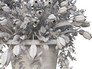 vase with flowers and wreath 04 3D मॉडल