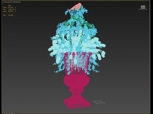 vase with flowers and wreath 04 3D मॉडल