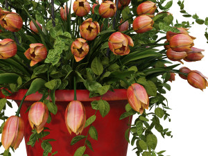 vase with flowers and wreath 05 3D मॉडल
