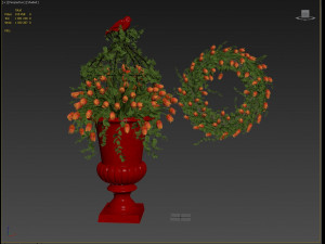 vase with flowers and wreath 05 3D मॉडल