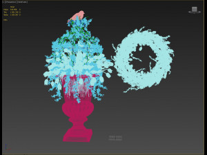 vase with flowers and wreath 05 3D मॉडल