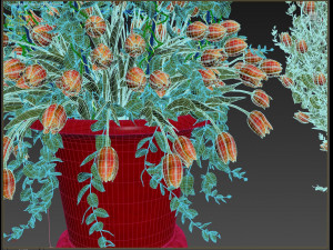 vase with flowers and wreath 05 3D मॉडल