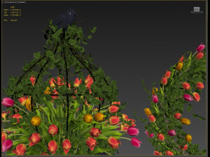 vase with flowers and wreath 07 model 3D मॉडल