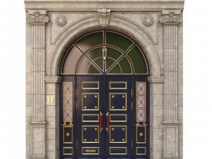 entrance classic door 3D मॉडल