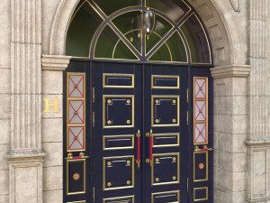 entrance classic door 3D मॉडल