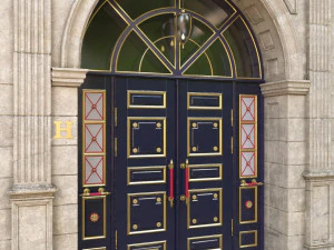 entrance classic door 3D Model