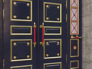 entrance classic door 3D मॉडल