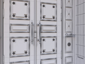 entrance classic door 3D मॉडल