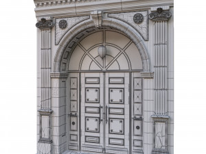 entrance classic door 3D मॉडल