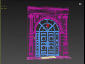 entrance classic door 3D मॉडल