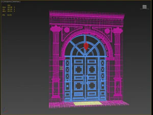 entrance classic door 3D Model