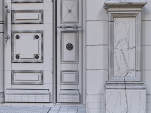 entrance classic door 3D मॉडल