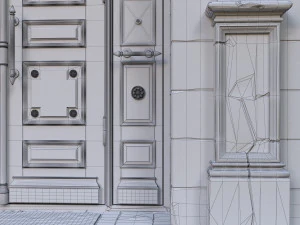 entrance classic door 3D Model