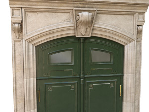 entrance classic door 02 Modelo 3D