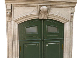 entrance classic door 02 3D Model