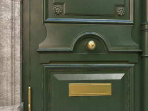 entrance classic door 02 Modelo 3D