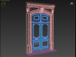 entrance classic door 02 Modelo 3D