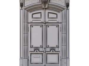 entrance classic door 02 3D Model