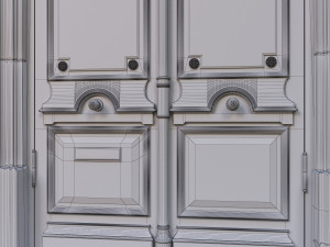 entrance classic door 02 Modelo 3D