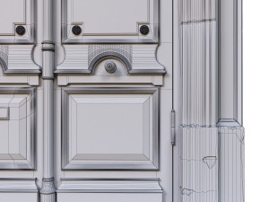 entrance classic door 02 Modelo 3D