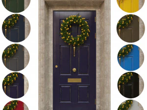 entrance classic door 02 3D Model