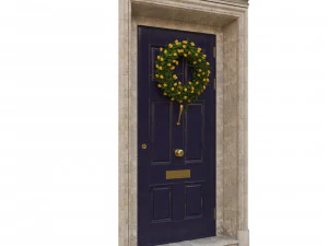 entrance classic door 02 3D Model