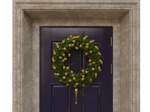 entrance classic door 02 3D 모델