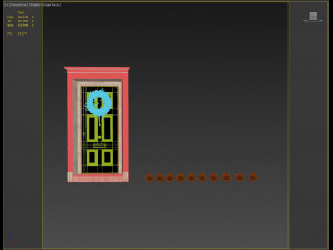 entrance classic door 02 3D 모델