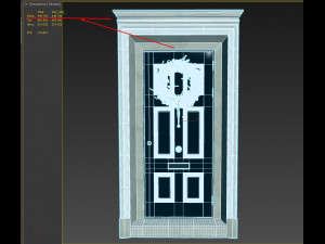 entrance classic door 02 3D 모델