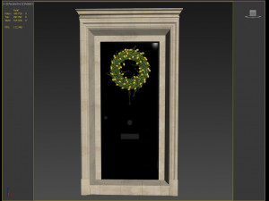 entrance classic door 02 3D 모델