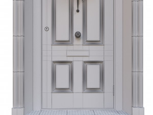 entrance classic door 02 3D 모델