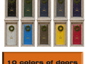 entrance classic door 02 3D 모델